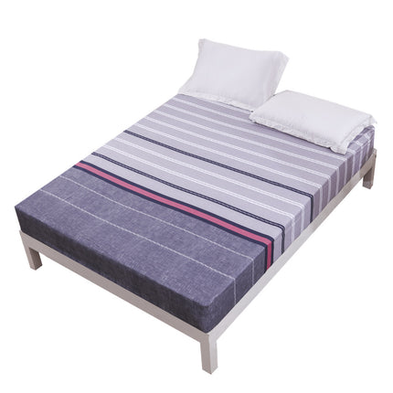 Printed Deep Pocket Mattress Sheet Soft Comfortable Fitted Sheet Microfiber Waterproof Wrinkle Resistant Bed Sheet