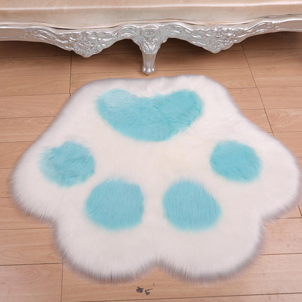 Bedroom Cute Soft Fluffy Faux Rabbit Fur Rug Fuzzy Shaggy Rug Carpet for Kids Teen Room Floor Sofa Living Room