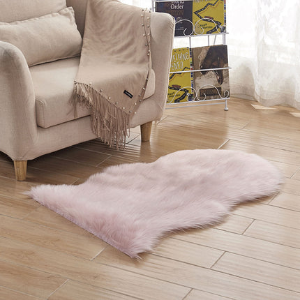 Artificial Fur  Rule Rug Faux Wool Chair Covers Seat Cushions Soft Fluffy Shaggy Area Rugs, Bedroom Sofa Floor Rugs