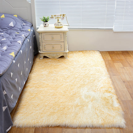 Faux Sheepskin Fluffy Area Rugs Bedroom Shaggy Rugs Fluffy Sofa Floor Rugs Home Room Bedroom Chairs Floor Decoration