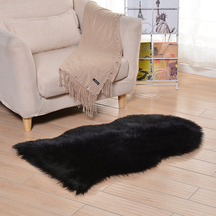 Tapis en fausse peau de mouton, fausse fourrure, fausse polaire, housse de canapé, coussin de siège, doux et antidérapant, décor Shaggy, tapis de sol en fourrure