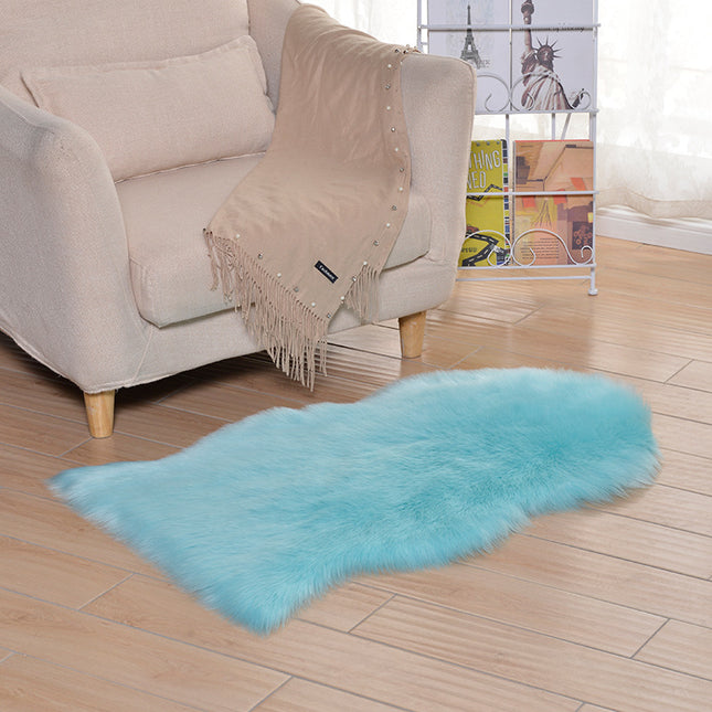 Faux Lambskin Sheepskin Rug Longhair Faux Fur Faux Fleece Chair Sofa Cover Seat Pad Soft Non-slip Shaggy Area Rug