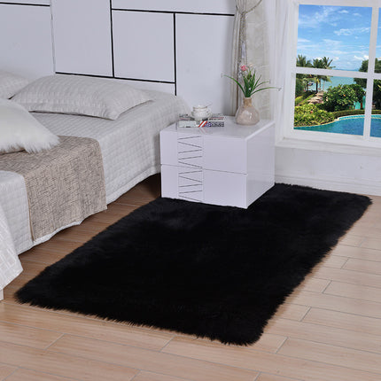 Tapis de plusieurs tailles, tapis à poils longs en velours super doux, tapis moelleux d'intérieur moderne, tapis en fausse fourrure de mouton