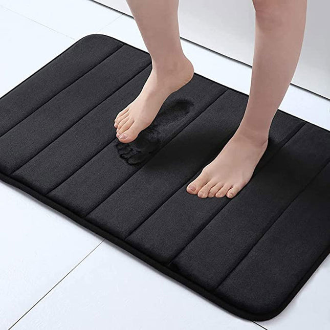 Facecloth Bath Mats Absorbent Shower Mat, Bathroom Decor Anti-slip Thick Bath Rug with PVC Backing Ultra Soft Bath Rugs