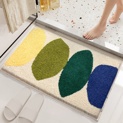 Non-slip soft bath mat Thickened microfiber bathtub shower room absorbent bath mats Machine washable bathroom rugs Floor doormat