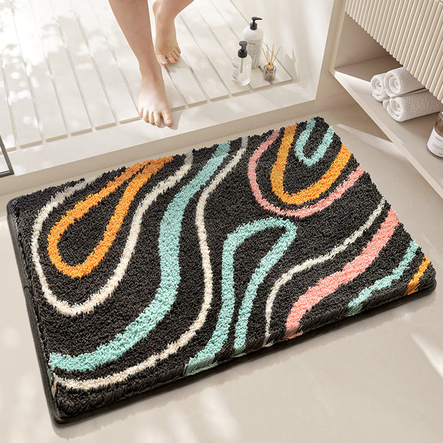 Super Soft Bath Mat , Bathroom Non-Slip Mat Absorbent Bath Rug - Machine Washable Microfiber Rug Mat