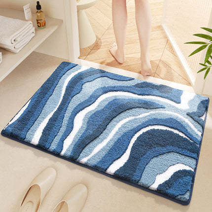 Super Soft Bath Mat , Bathroom Non-Slip Mat Absorbent Bath Rug - Machine Washable Microfiber Rug Mat