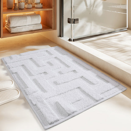 Bathroom Rugs - Microfiber Absorbent Bath Mats - Non-slip, Soft, Washable, Quick Dry Bathroom Rug, Microfiber Bathroom Floor Mat