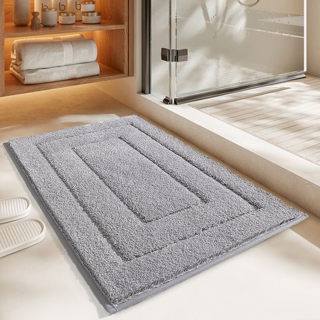 Bathroom floor mats non-slip thick and soft plush microfiber bath rugs bath decor for bathtubs, showers and bathrooms