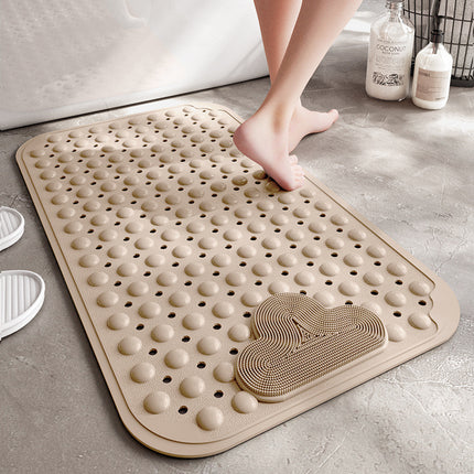 Bathtub Mat Anti-slip Bathroom Mats with Drainage Holes Suction Cups, Foot Massage Bathtub, Shower & Bathroom Bath Mats