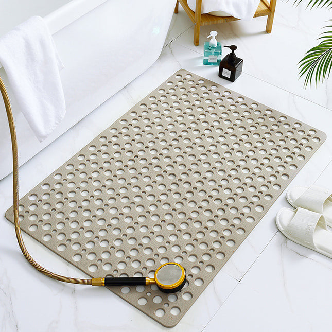 Anti-slip and anti-mold shower mat TPE Bathroom tub mat Floor shower mat with suction cups and drainage holes