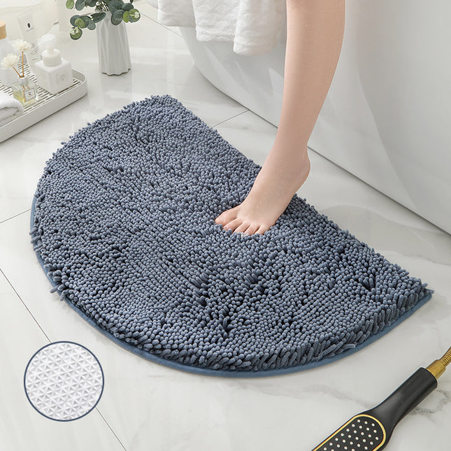 Chenille Bath Rug Shower Mat - Absorbent Microfiber Shower Rugs Mats for Bathroom Floors and Tubs