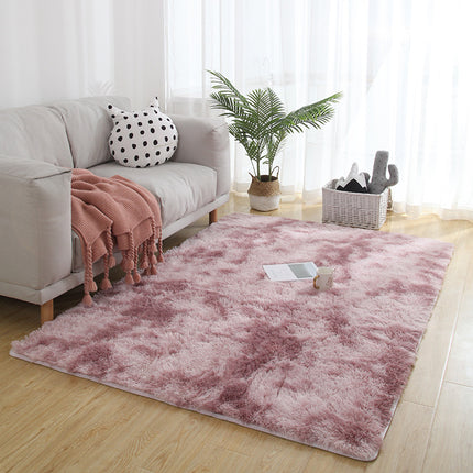 Tapis Shaggy en peluche Tie-Dye, tapis pour salon, tapis moelleux super confortable antidérapant, tapis de sol, décorations d'intérieur pour la maison