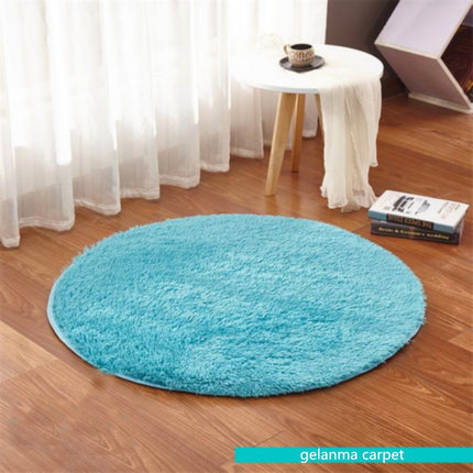 Round Rugs for Bedrooms - Plush Round Rugs for Kids Rooms for Teen Room Dorms, Bedside Mats Floor Cushions Cushions Footrests