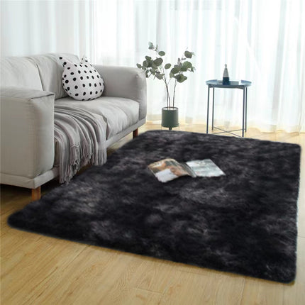 Super Soft Shaggy Carpet Fluffy Tie-Dye Carpet Indoor Shaggy Carpet for Living Room Bedroom Children's Room Nursery Home Decor Rectangle Carpet