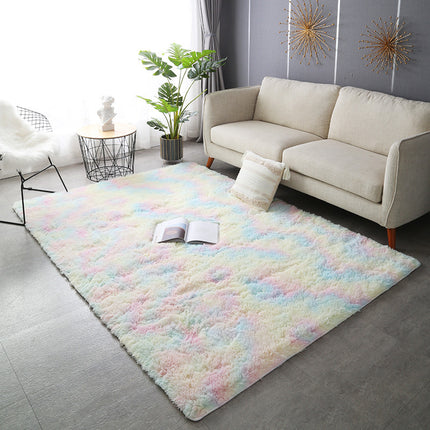 Soft Fluffy Rugs Living Room Rugs for Bedroom,Non-Slip  Shaggy Tie-dye Rugs for Living Room  Indoor Home Floor Carpets