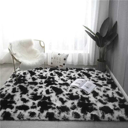 Tie Dye Rugs Soft Living Room Carpet Plush Pile Rugs Fluffy Carpets Anti Slip Bedroom Rug Shaggy Floor Mats Large for Living Room Hallway