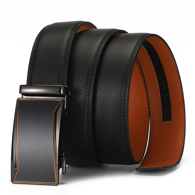 Slide Ratchet Men's Belt Genuine Leather Belts for men