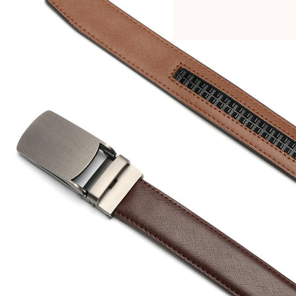 Leather Ratchet Casual Belt Men - Cut To Fit