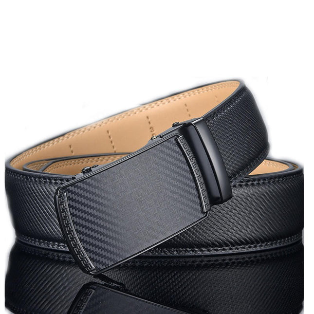 Men’s Leather Ratchet Belt For Dress Casual pants shirts