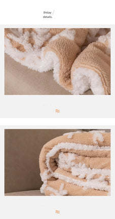 Cashmere blanket, Christmas snowflake fluffy blanket, shaggy soft blanket, plush fleece blanket for sofa bed, warm and cozy fall and winter thick bed blanket