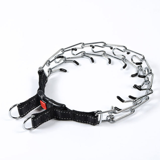 Hundekrallenhalsband, Hundeklemm-Trainingshalsband mit Schnellverschluss-Schnalle