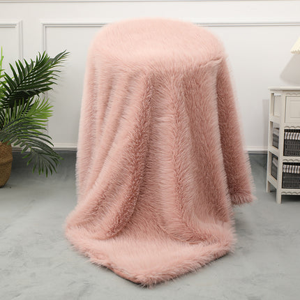 Cashmere Blanket, Silver Fox Fluffy Blanket, Shaggy Soft Blanket, Plush Fleece Blanket, For Sofa Bed, Warm Cozy Covering Blanket